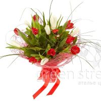букеи к 8 марта с тюльпанами в подарок купить на павелецкой